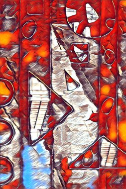 Masal, gerçeküstü gerçeküstü çizim, resim çizimi rüyası.