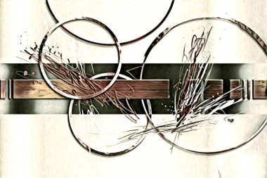 soyut renk tasarımı resim çizimi eskiz retro vintage