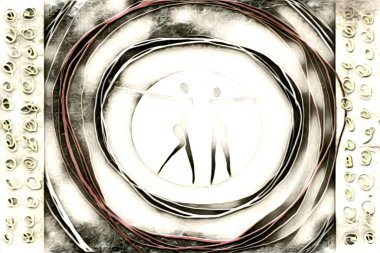 soyut renk tasarımı resim çizimi eskiz retro vintage