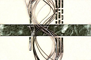 soyut renk tasarımı resim çizimi eskiz retro vintage