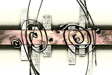 soyut renk tasarımı resim çizimi eskiz retro vintage