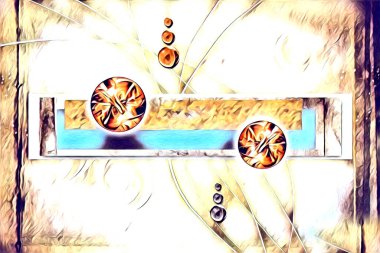 soyut renk tasarımı resim çizimi eskiz retro vintage