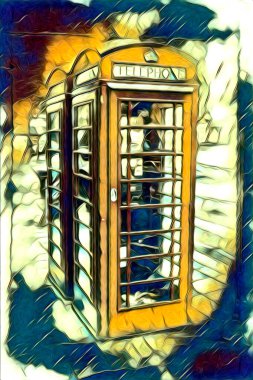 Londra sanat tasarımı çizimi çizimi eğlenceli tasarım antika retro