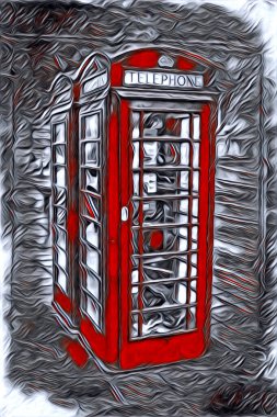 Londra sanat tasarımı çizimi çizimi eğlenceli tasarım antika retro