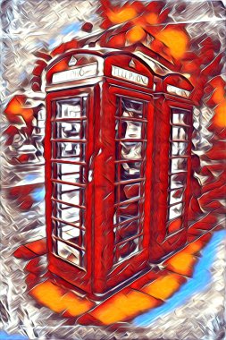 Londra sanat tasarımı çizimi çizimi eğlenceli tasarım antika retro