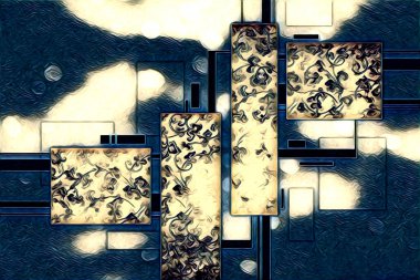 soyut renk tasarımı resim çizimi eskiz retro vintage