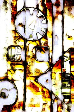 Masal, gerçeküstü gerçeküstü çizim, resim çizimi rüyası.