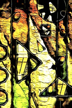 Masal, gerçeküstü gerçeküstü çizim, resim çizimi rüyası.