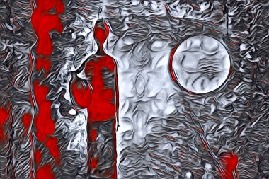 Afrikalı etnik retro vintage çizim çizimi