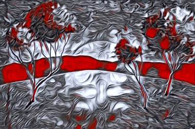 Afrikalı etnik retro vintage çizim çizimi