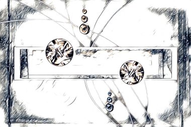 soyut renk tasarımı resim çizimi eskiz retro vintage