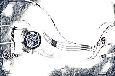 soyut renk tasarımı resim çizimi eskiz retro vintage