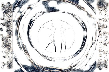 soyut renk tasarımı resim çizimi eskiz retro vintage