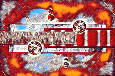 soyut renk tasarımı resim çizimi eskiz retro vintage