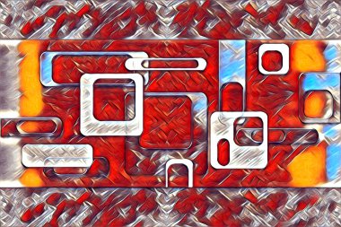 soyut renk tasarımı resim çizimi eskiz retro vintage