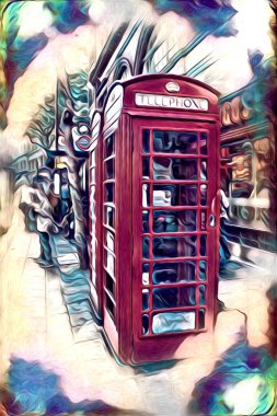 Londra sanat tasarımı çizimi çizimi eğlenceli tasarım antika retro