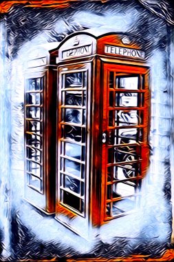 Londra sanat tasarımı çizimi çizimi eğlenceli tasarım antika retro