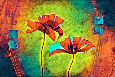 Resim resimli klasik arkaplan