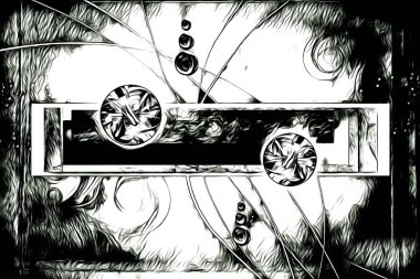 soyut renk tasarımı resim çizimi eskiz retro vintage