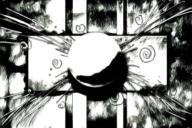 soyut renk tasarımı resim çizimi eskiz retro vintage