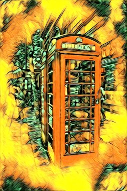 Londra sanat tasarımı çizimi çizimi eğlenceli tasarım antika retro