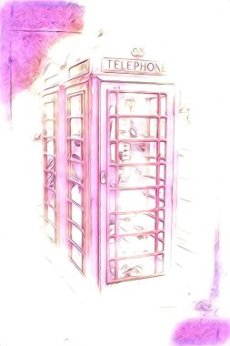 Londra sanat tasarımı çizimi çizimi eğlenceli tasarım antika retro