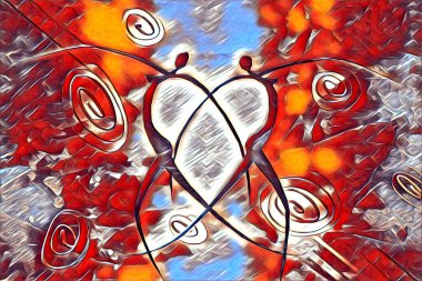 Afrikalı etnik retro vintage çizim çizimi