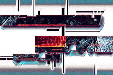 soyut renk tasarımı resim çizimi eskiz retro vintage