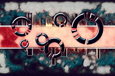 soyut renk tasarımı resim çizimi eskiz retro vintage