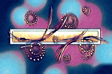 soyut renk tasarımı resim çizimi eskiz retro vintage