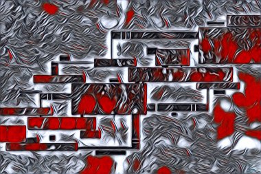 soyut renk tasarımı resim çizimi eskiz retro vintage