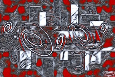 soyut renk tasarımı resim çizimi eskiz retro vintage