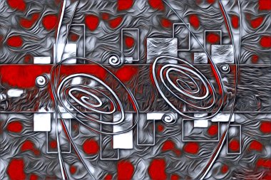 soyut renk tasarımı resim çizimi eskiz retro vintage