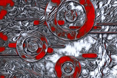 soyut renk tasarımı resim çizimi eskiz retro vintage