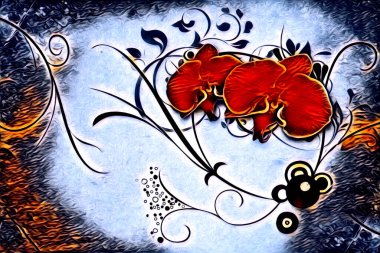 soyut renk tasarımı resim çizimi eskiz retro vintage