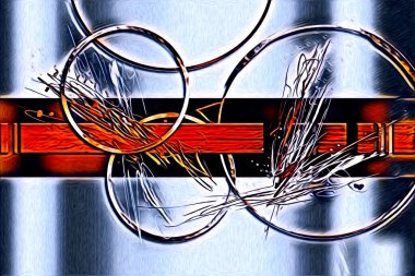 soyut renk tasarımı resim çizimi eskiz retro vintage