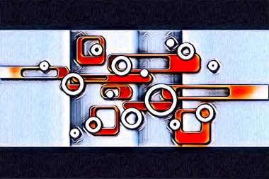 soyut renk tasarımı resim çizimi eskiz retro vintage