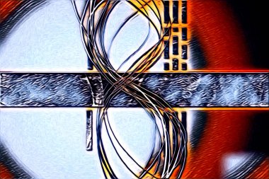 soyut renk tasarımı resim çizimi eskiz retro vintage