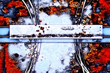 soyut renk tasarımı resim çizimi eskiz retro vintage