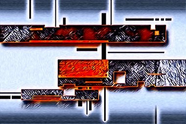 soyut renk tasarımı resim çizimi eskiz retro vintage