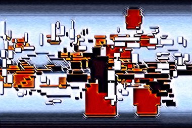 soyut renk tasarımı resim çizimi eskiz retro vintage