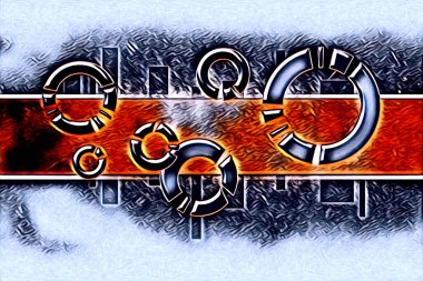 soyut renk tasarımı resim çizimi eskiz retro vintage