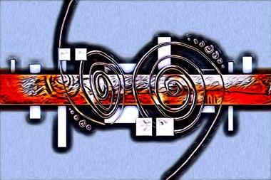 soyut renk tasarımı resim çizimi eskiz retro vintage