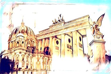 Berlin sanat eskizi çizimi eğlenceli tasarım antika retro