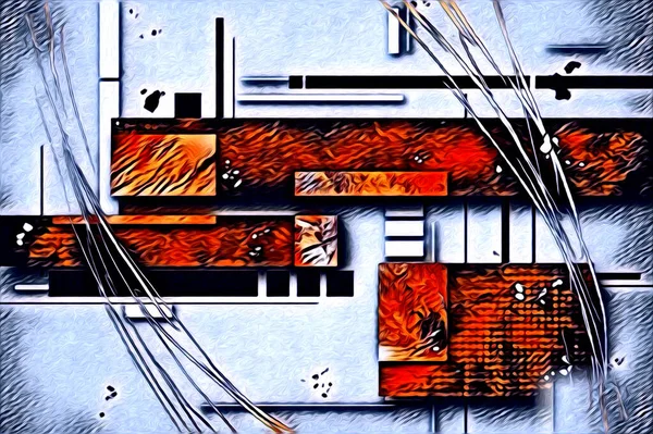 soyut renk tasarımı resim çizimi eskiz retro vintage