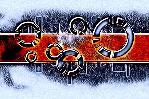 soyut renk tasarımı resim çizimi eskiz retro vintage