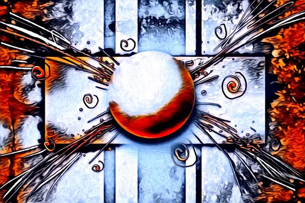 soyut renk tasarımı resim çizimi eskiz retro vintage