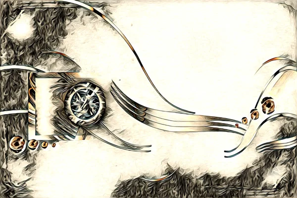 soyut renk tasarımı resim çizimi eskiz retro vintage