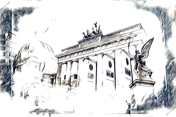 Berlin sanat eskizi çizimi eğlenceli tasarım antika retro