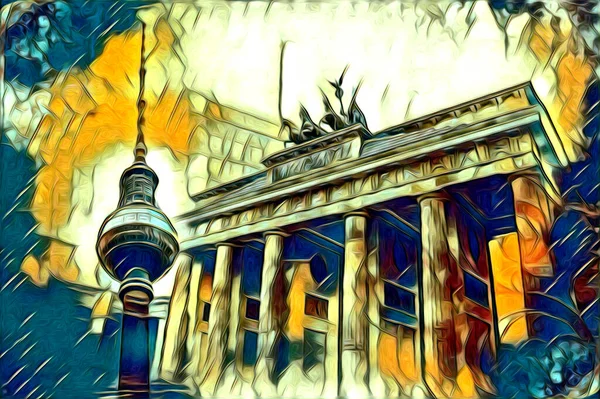 Berlin sanat eskizi çizimi eğlenceli tasarım antika retro